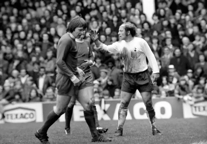 Framed Print : Football: Tottenham Hotspur F. C. vs. Liverpool F. C. March 1975 75-01598-039 Framed Print : Football: Tottenham Hotspur F. C. vs. Liverpool F. C. March 1975 75-01598-039