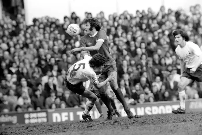 Framed Print : Football: Tottenham Hotspur F. C. vs. Liverpool F. C. March 1975 75-01598-087