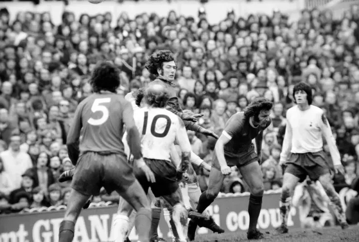 Framed Print : Football: Tottenham Hotspur F. C. vs. Liverpool F. C. March 1975 75-01598-089 Framed Print : Football: Tottenham Hotspur F. C. vs. Liverpool F. C. March 1975 75-01598-089