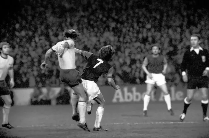 Framed Print : Football: West Ham F. C. (1) vs. Arsenal F. C. (0). April 1975 75-2230-015 Framed Print : Football: West Ham F. C. (1) vs. Arsenal F. C. (0). April 1975 75-2230-015