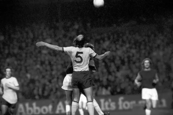 Framed Print : Football: West Ham F. C. (1) vs. Arsenal F. C. (0). April 1975 75-2230-005 Framed Print : Football: West Ham F. C. (1) vs. Arsenal F. C. (0). April 1975 75-2230-005
