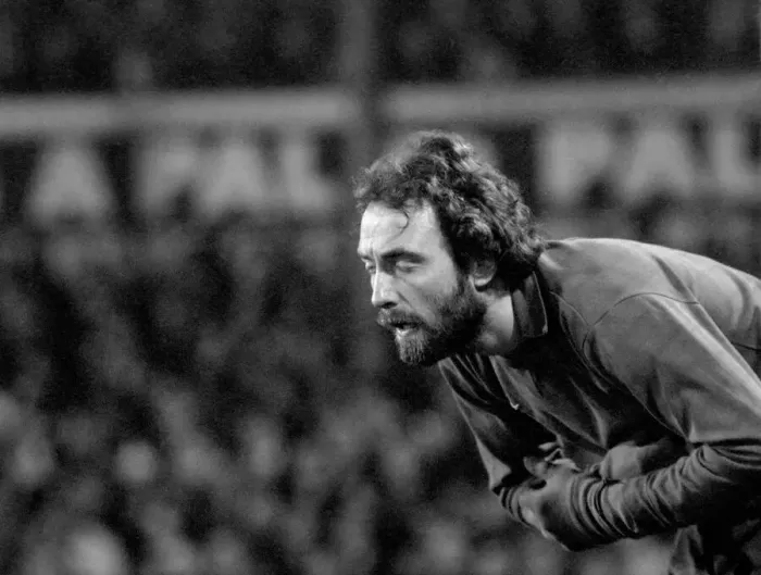 Framed Print : Football: Wimbledon F. C. vs. Leeds United F. C. The despair of goalkeeper Dickie Guy