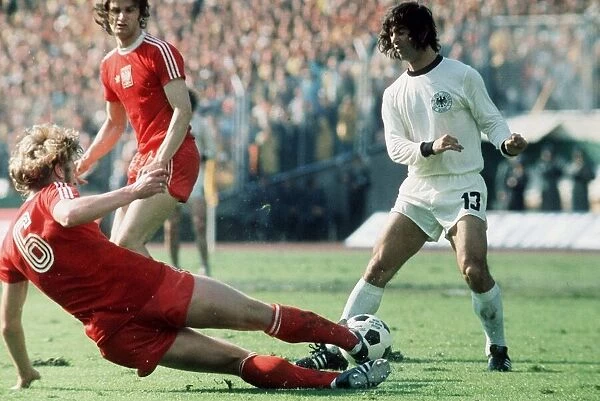 Football World Cup 1974 West Germany 1 Poland 0 in Frankfurt Gerd Muller