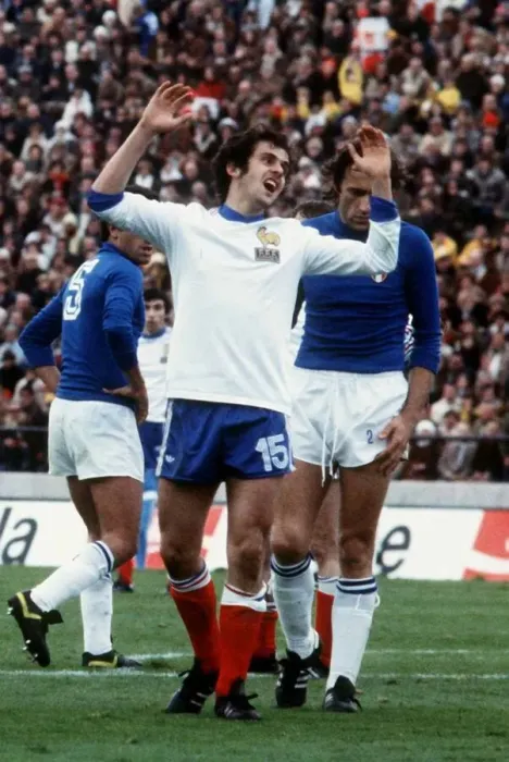 Framed Print : Football World Cup 1978 France 1 Italy 2 Michel Platini of