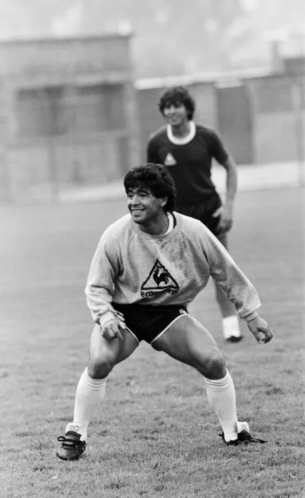 Framed Print : Football World Cup 1986, Diego Maradona of Argentina training in Mexico. 19th June 1986 Framed Print : Football World Cup 1986, Diego Maradona of Argentina training in Mexico. 19th June 1986