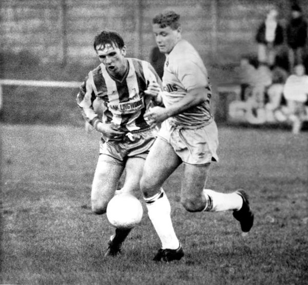 Footballer Paul Gascoigne - Gazza Newcastle United v Whitley Bay 9 May 1988