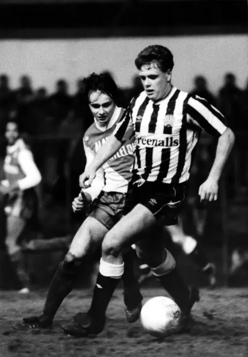 Framed Print : Footballer Paul Gascoigne - Gazza Newcastle United v Swindon Town FA Cup 30