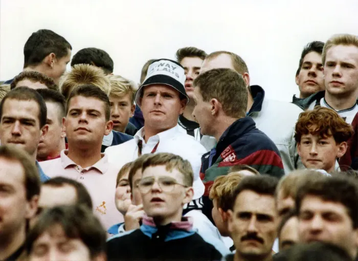 Framed Print : Footballer Paul Gascoigne - Gazza Paul Gascoigne mingles amongst the Newcastle