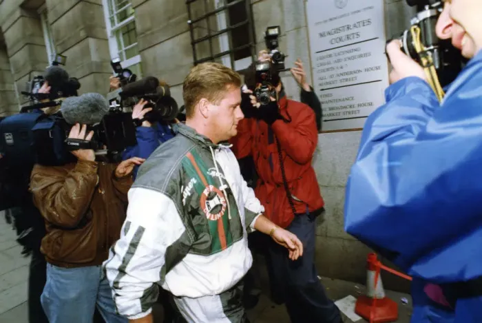 Framed Print : Footballer Paul Gascoigne - Gazza Paul Gascoigne pictured outside Newcastle Framed Print : Footballer Paul Gascoigne - Gazza Paul Gascoigne pictured outside Newcastle