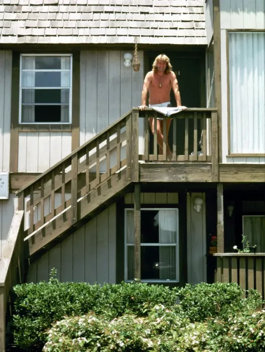 Framed Print : Footballer Rodney Marsh pictured at his apartment inTampa Bay, Florida July 1978