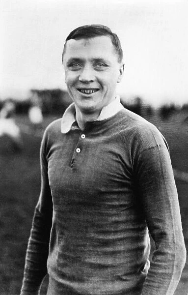 Footballer Steve Bloomer of Derby County pictured at Wrexham before WW1. circa 1910