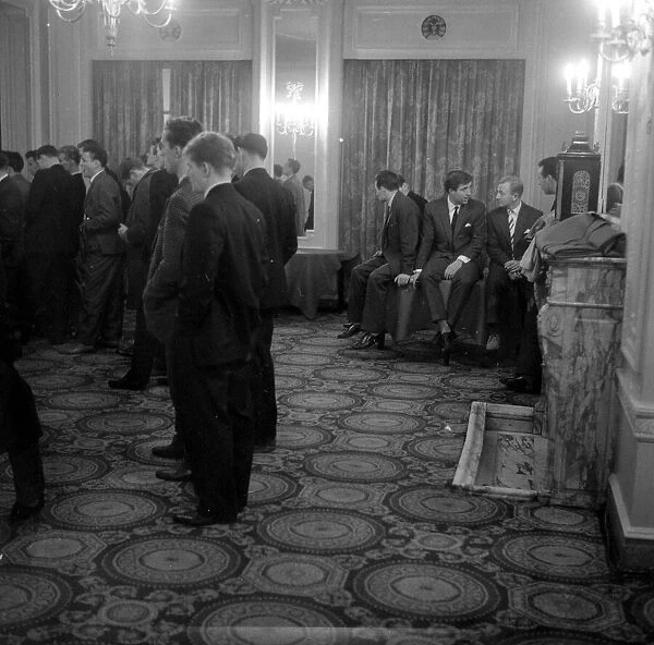 Footballers meet in a London Hotel to discuss the threaten strike action