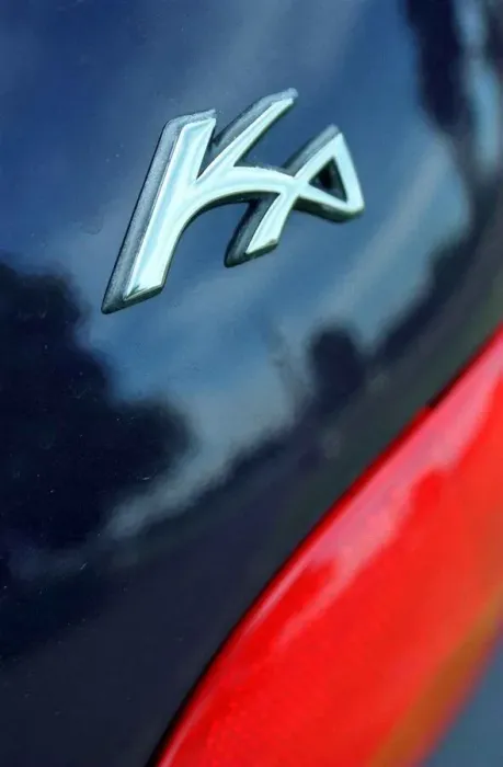 Framed Print : Ford KA car badge logo August 1997