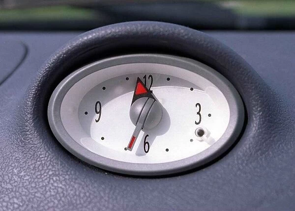 Ford KA car interior clock on dashboard August 1997