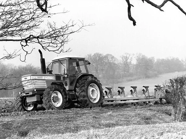 The Ford TW Tractor pulling a plough