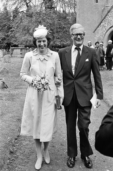 Foreign Office Minister Douglas Hurd took time off from the Falklands crisis to marry his