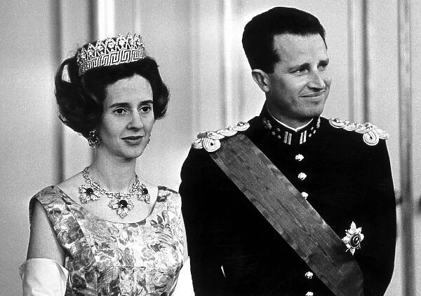 Foreign Royalty Belgium August 1968 King Baudoiun and Queen Fabiola of Belgium