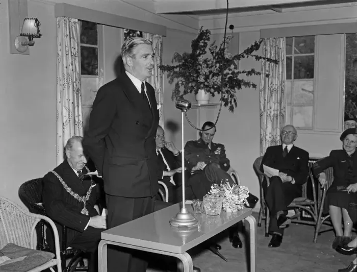 Framed Print : The Foreign Secretary, Mr Anthony Eden opened the Anglo-U. S. A