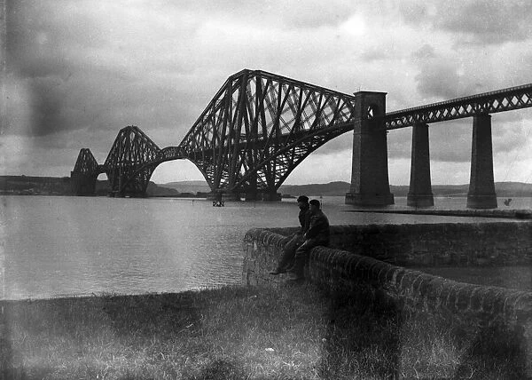 The Forth Rail Bridge, Scotland. Circa 1935