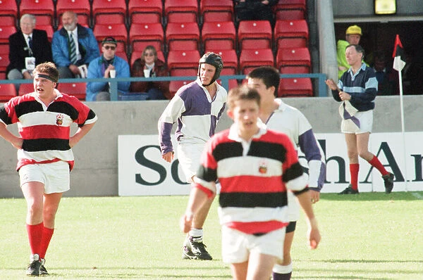 Forthbank Stadium, 26th September 1995. Gavin Hastings makes his last big-game