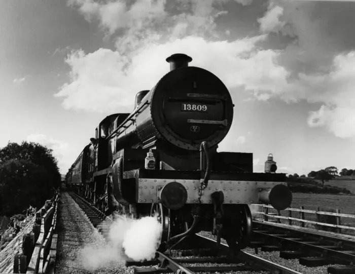 Framed Print : A Fowler Class Somerset & Dorset Joint Railway 7F locomotive at the Midland Railway