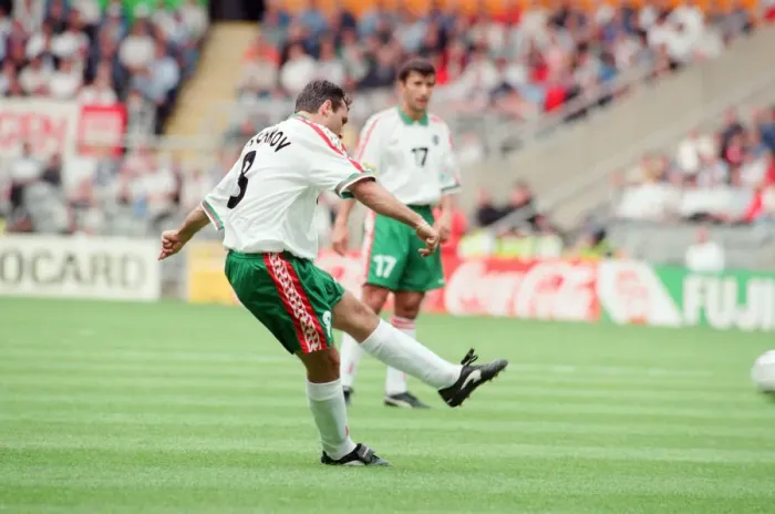 Framed Print : France 3-1 Bulgaria, Euro 1996 Group B match at St James Park, Newcastle