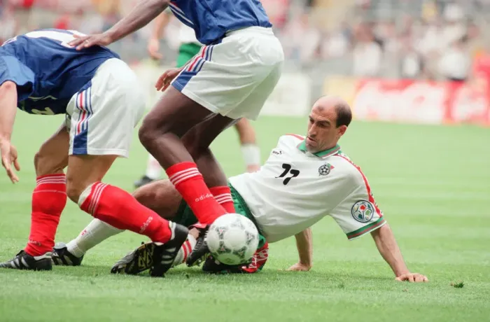 Framed Print : France 3-1 Bulgaria, Euro 1996 Group B match at St James Park, Newcastle Framed Print : France 3-1 Bulgaria, Euro 1996 Group B match at St James Park, Newcastle