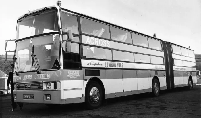 Framed Print : France has put the brakes on super ambulances built to take handicapped pilgrims to