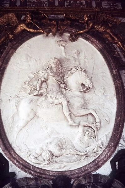 France Paris Plaque of Louis XIV in the Palace of Versailles 1978