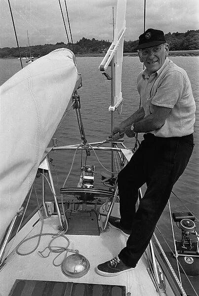 Francis Chichester on board his yacht Gypsy Moth IV, Wednesday 8th June 1966