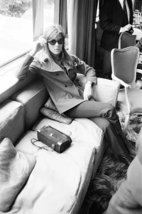 Framed Print : Francoise Hardy, french singer, pictured at The Savoy Hotel in London, 7th June 1965 Framed Print : Francoise Hardy, french singer, pictured at The Savoy Hotel in London, 7th June 1965