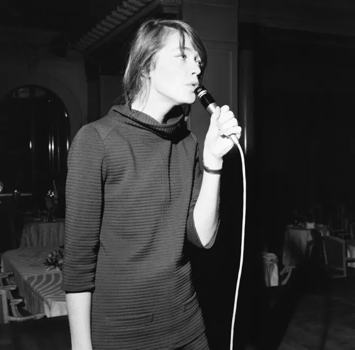 Framed Print : Francoise Hardy, french singer pictured rehearsing her cabaret show which opens Framed Print : Francoise Hardy, french singer pictured rehearsing her cabaret show which opens