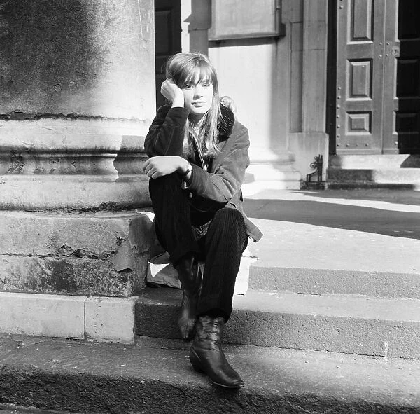 Francoise Hardy, french singer, pictured at St Georges Church, Hanover Square
