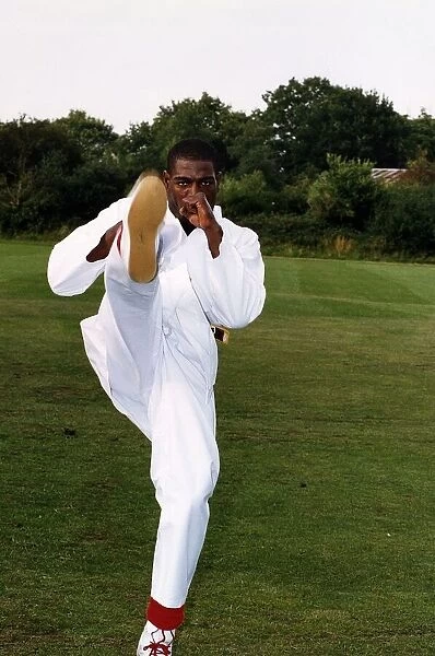 Frank Bruno Boxer has taken up Karate to help improve his speed and mental toughness