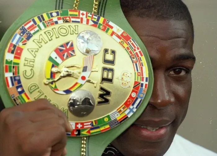 Framed Print : Frank Bruno Boxing WBC Belt Framed Print : Frank Bruno Boxing WBC Belt