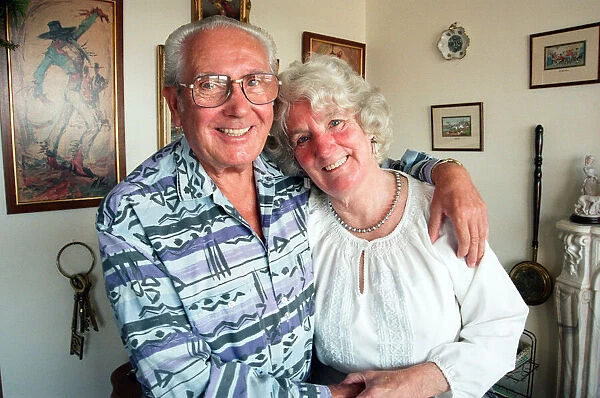Frank and Joan Shortland seen here at the their Coventry home celebrating their golden