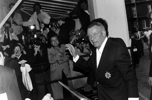 Frank Sinatra the singer at Londons Albert Hall
