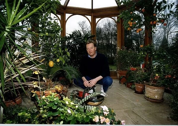 Frank Warren Boxing Promoter at home in his greenhouse