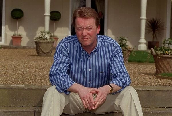 Frank Warren Boxing Promoter May 98 Sitting on the steps of his large house