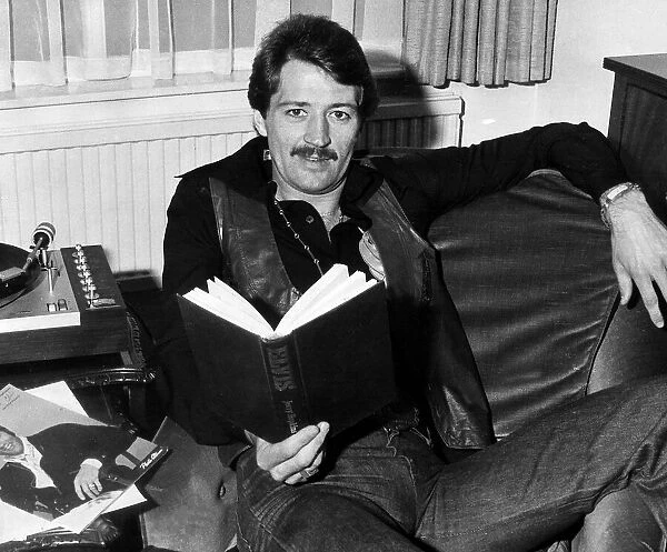 Frank Worthington Footballer for Leicester and England pictured at his Leicester flat