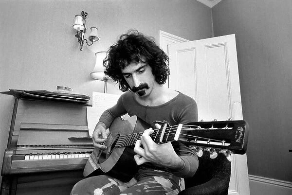 Frank Zappa Composer and musician seen here at home. January 1971 71-00141-007