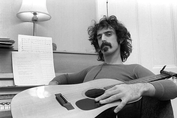 Frank Zappa Composer and musician seen here at home. January 1971 71-00141-006