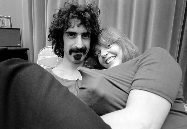 Frank Zappa Composer and musician and wife Gail. January 1971 71-00141-003