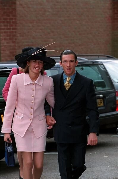 Frankie Dettori Jockey June 98 At Royal Ascot with his wife