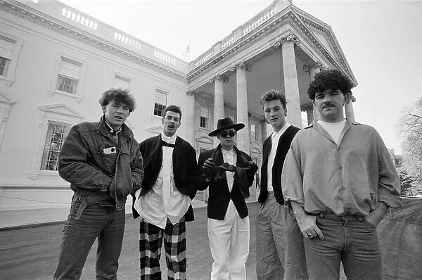 Frankie Goes To Hollywood at the White House in Washington during their US tour