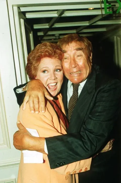 Framed Print : Frankie Howerd Comedian with Cilla Black