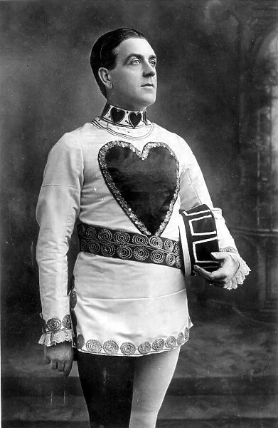 Fred Allandale appearing as The Knave of Hearts in pantomime at the Princes Theatre