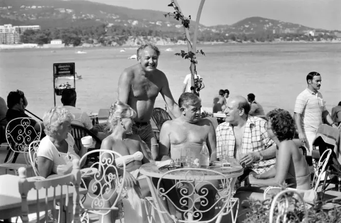 Framed Print : Freddie Laker: Entrepreneur with his motor cruiser in Majorca. July 1981 81-03733a-015 Framed Print : Freddie Laker: Entrepreneur with his motor cruiser in Majorca. July 1981 81-03733a-015