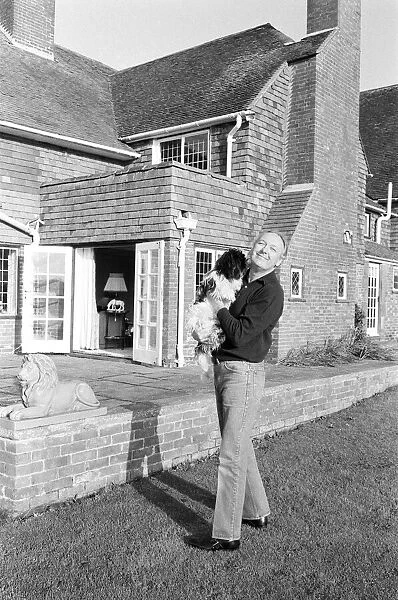 Freddie Laker relaxes at his luxury farmhouse home in Chailey