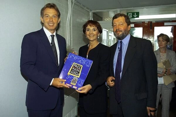 Free Maths Stuff For Schools Promotion September 1999 Tony Blair PM with Education